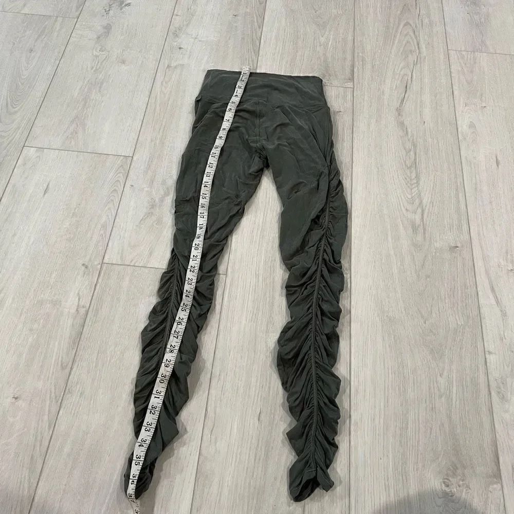 Lululemon Leggings Womens 4 Black Into Something Good Tight 28